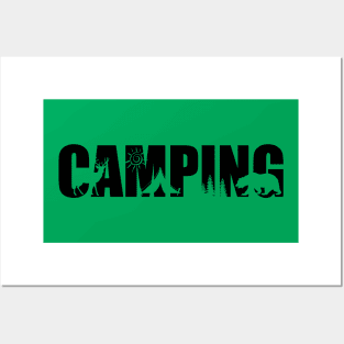 Camping Posters and Art